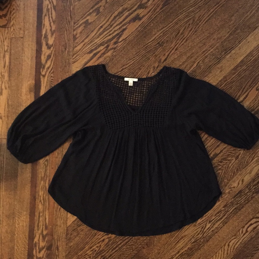 Ella Moss Black Flow Blouse